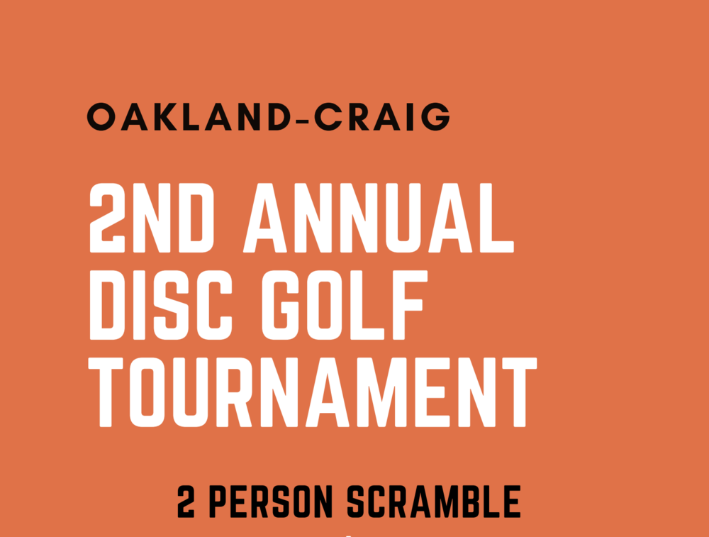 2nd annual disc golf tournament