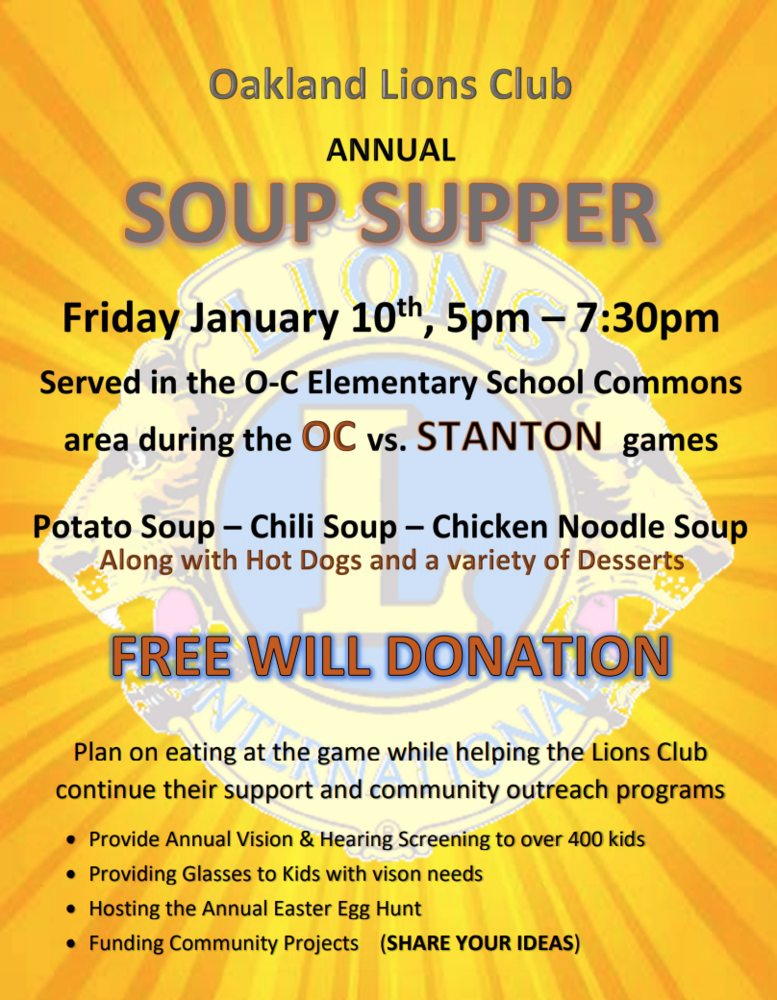 Lions Club Soup Supper