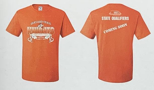 State Track Shirts Available