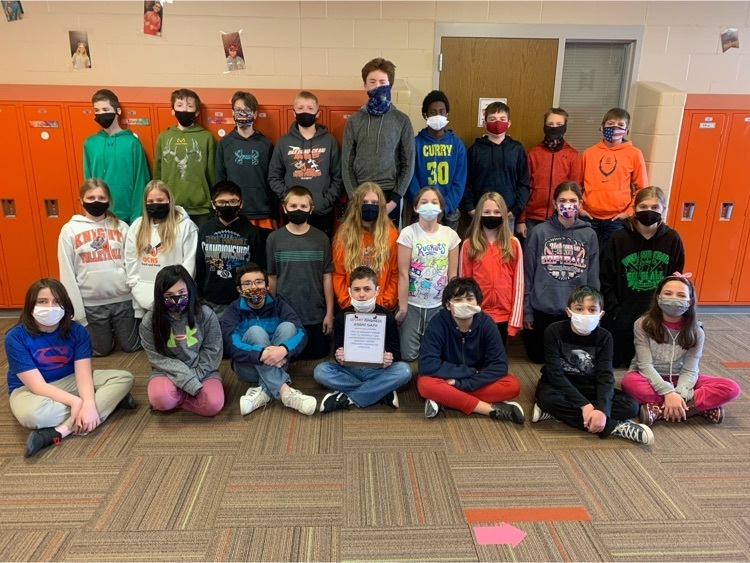 Mr. Meyer’s 6th grade was challenged this week by Leigh Elementary to do a kindness challenge. 