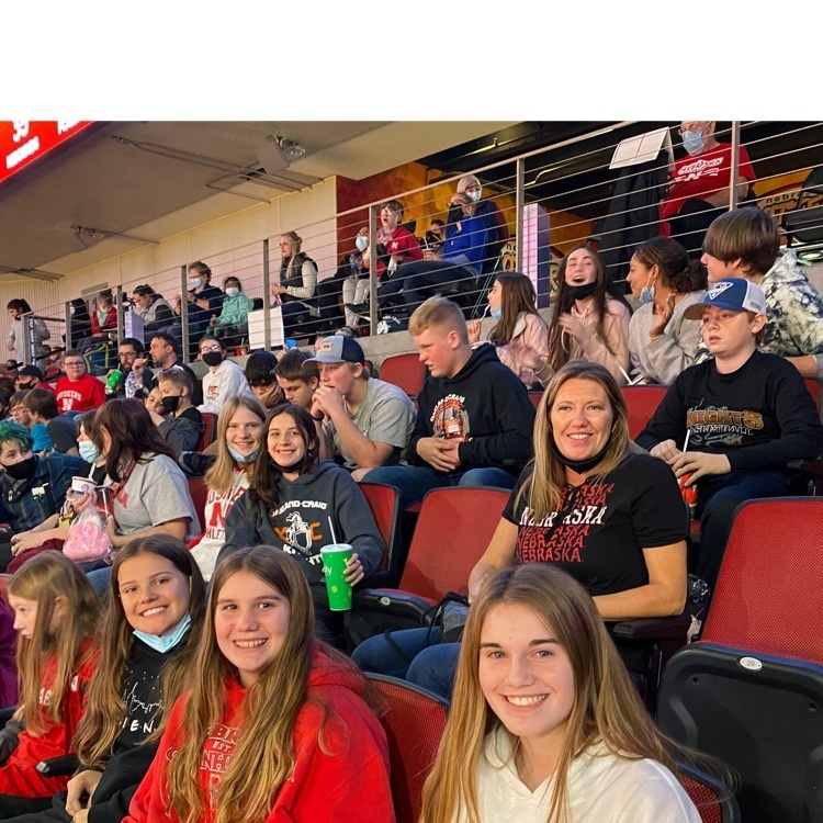 O-C 8th graders are loving the Husker game & Pep Rally!